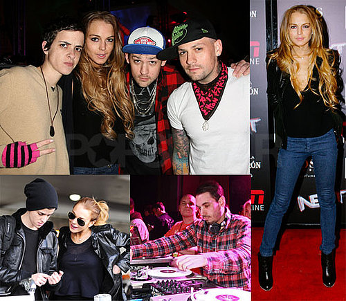 Photos of Lindsay Lohan and Samantha Ronson Partying in Florida Before the Super Bowl