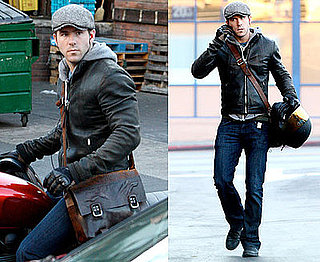 Photos of Ryan Reynolds On His Motorcycle in LA