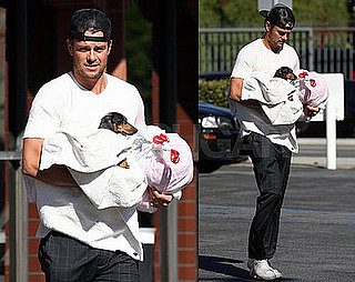 Photos of Josh Duhamel and His Dog Zoey in LA