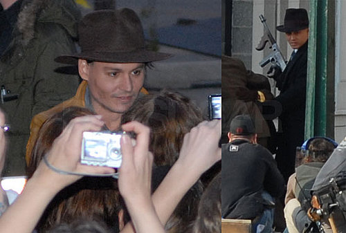 Johnny Depp Poses For a Few Hundred Cameras