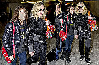 Madonna and Lourdes Leon at Heathrow