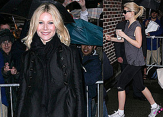 Gwyneth Brings Her Legs and Smiles to Letterman