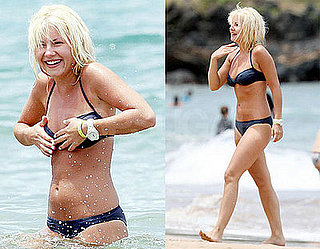 Elisha Cuthbert Avoids A Nip Slip Showing Off Her Bikini Body in Hawaii