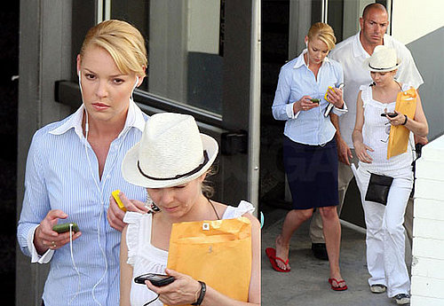 Katherine Heigl On The Set Of The Ugly Truth
