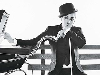 Jessica Alba As Charlie Chaplin in June Allure