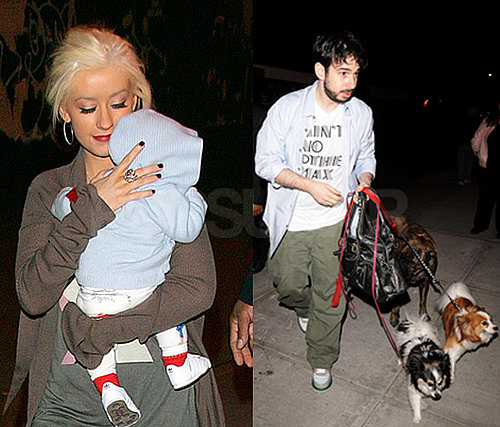 Christina Aguilera Brings Out Baby Max in New York