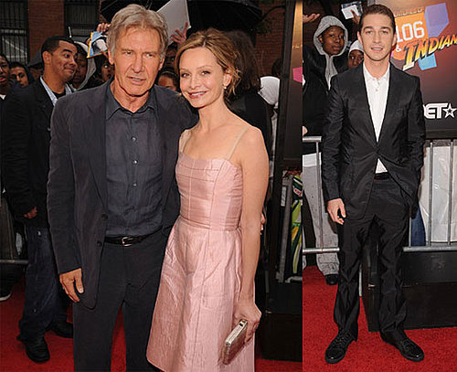 Photos of Shia LaBeouf and Harrison Ford At NYC Indiana Jones Premiere