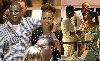 Photos Of Beyonce Knowles and Jay-Z With Diddy in France
