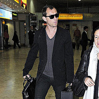 Jude Law Arrives at Heathrow