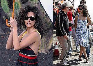Photos of Penelope Cruz and Pedro Almodovar on the Set of Broken Embraces in Spain