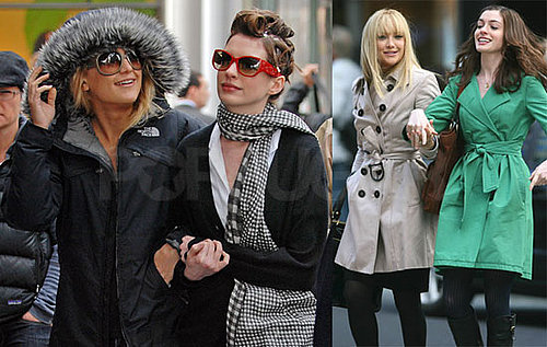 Photos of Kate Hudson and Anne Hathaway on the Set of Bride Wars