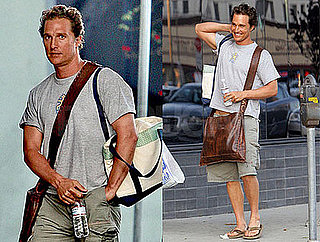Father-to-Be Matthew McConaughey Leaves a LA Studio
