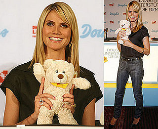 Photos of Heidi Klum in Germany For a Campaign for Cancer Cosmetics