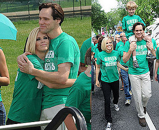 Jim Carrey Speaks at Green Our Vaccines Rally