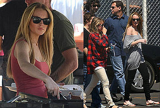 Photos of Lindsay Lohan on the Set of Labor Pains 2008-06-09 16:30:34