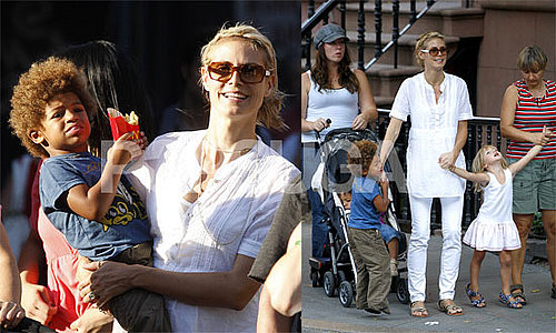 Heidi Klum Takes Leni, Henry and Johan to McDonald's