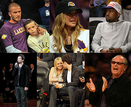 Photos of Celebrities at NBA Finals in LA