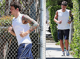 John Mayer and Jennifer Aniston Dine at Madeo Before He Leaves for Europe