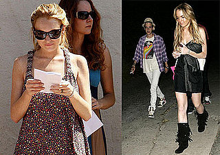 Lindsay Lohan Films Labor Pains and Hangs With Samantha Ronson