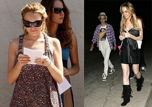 Lindsay Lohan Films Labor Pains and Hangs With Samantha Ronson