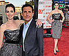 Anne Hathaway and Steve Carell at the Get Smart Movie Premiere