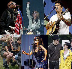 Photos of Celebrities at 2008 Glastonbury Festival, Amy Winehouse Punches a Fan, Jay-Z Performs Wonderwall Photos of Celebrities at 2008 Glastonbury Festival, Amy Winehouse Punches a Fan, Jay-Z Performs Wonderwall