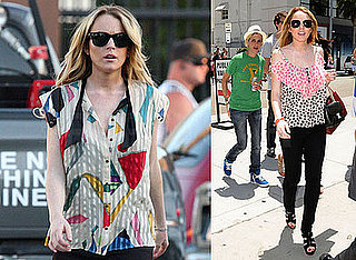 Photos of Lindsay Lohan on the Set Of Labor Pains 2008-07-02 15:30:05
