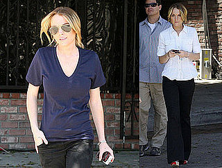 Photos of Lindsay Lohan on the Set of Labor Pains in LA The Day Before her 22nd Birthday