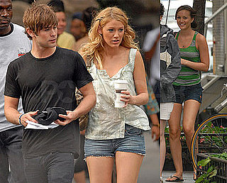 Photos of Chace Crawford, Blake Lively and Leighton Meester on Gossip Girl Set in New York