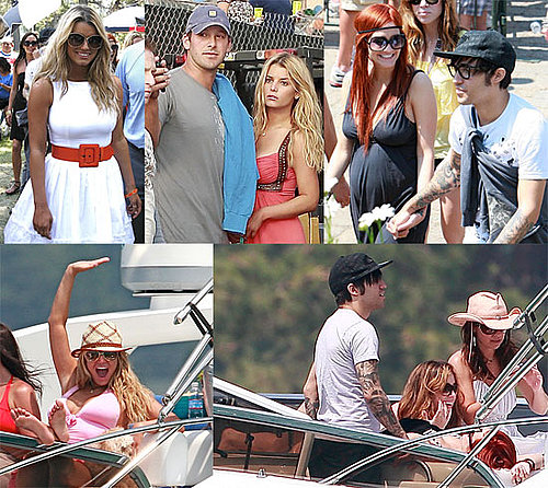 Photos of Jessica Simpson, Tony Romo, Ashlee Simpson, and Pete Wentz in Lake Tahoe