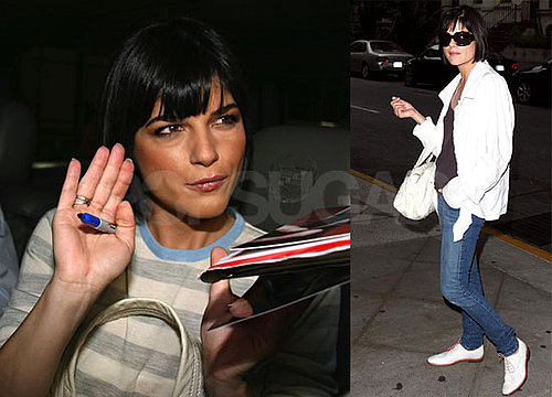 Photos of Selma Blair out Promoting Hellboy II: The Golden Army