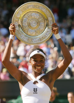 Photo of Venus Williams at the Wimbledon