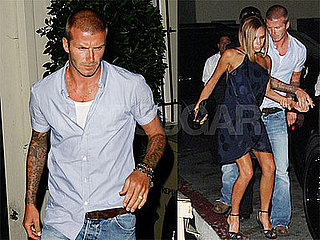 Photos of David Beckham and Victoria Beckham Leaving Il Sole