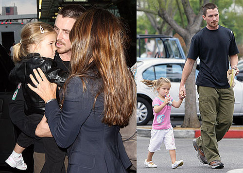 Photos of Christian Bale With Wife and Daughter While The Dark Knight Breaks Box Office Records