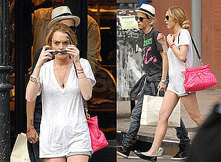 Photos of Lindsay Lohan Who May Have Been Hit By A Motorcyle in NYC