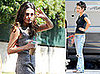 Photos of Mila Kunis Drinking Starbucks on the Set
