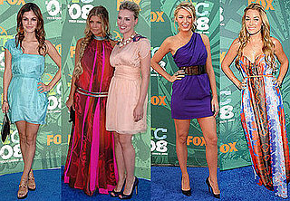 Photos of Celebrities on Teen Choice Awards Red Carpet, Blake Lively, Scarlett Johansson, Fergie, Miley Cyrus, Rachel Bilson