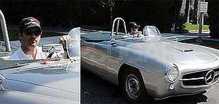 Photos of Patrick Dempsey in His Silver Mercedes