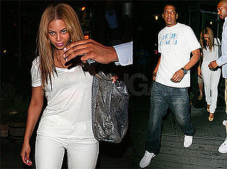 Photos of Beyonce Knowles and Jay-Z Leaving the Spotted Pig
