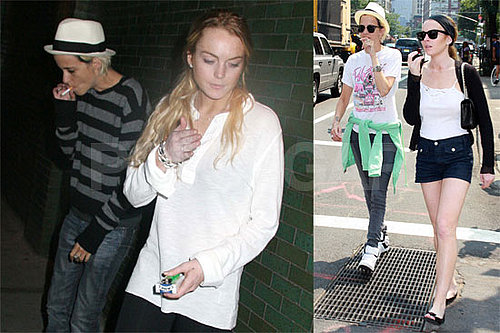 Photos of Lindsay Lohan, Samantha Ronson, Dina Lohan, Ali Lohan, Charlotte Ronson at Bowery Hotel in NYC