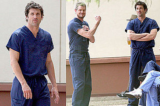 Photos of Eric Dane, Katherine Heigl, and Patrick Dempsey on the Set of Grey's Anatomy