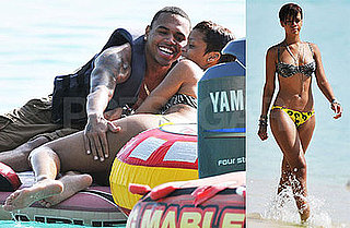 Photos of Bikini-Clad Rihanna and Shirtless Chris Brown On Vacation in Barbados