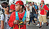 Photos of Rihanna and Chris Brown at the Barbados Airport
