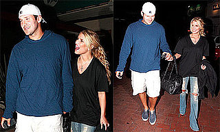 Photos of Jessica Simspon and Tony Romo Leaving Nobu