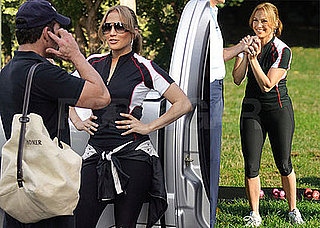 Photos of Jennifer Lopez on Good Morning America Talking About Her Triathlon Training