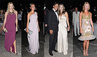 Charlize, Claire, Elizabeth, and Diane Honor Emperor Valentino