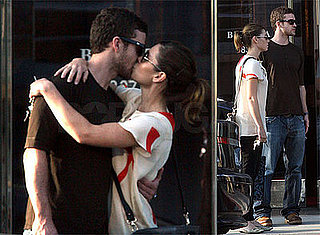 Photos of Justin Timberlake and Jessica Biel Kissing While Furniture Shopping in LA