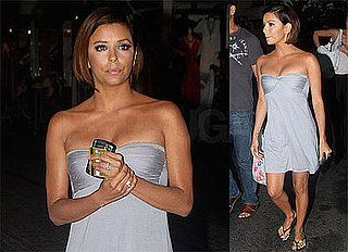 Photos of Eva Longoria, Who Fueled Pregnancy Rumors by Skipping Alcohol and Sushi in Las Vegas
