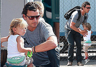 Photos of Gavin Rossdale and Kingston Rossdale at Farmers Market