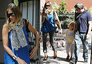 Photos of Sarah Jessica Parker, Matthew Broderick, and James Wilkie